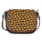 Halloween Pumpkin Jack-O'-Lantern Print Saddle Bag