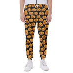 Halloween Pumpkin Jack-O'-Lantern Print Scuba Joggers