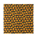 Halloween Pumpkin Jack-O'-Lantern Print Silk Bandana