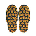 Halloween Pumpkin Jack-O'-Lantern Print Slippers