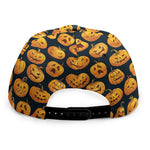 Halloween Pumpkin Jack-O'-Lantern Print Snapback Cap