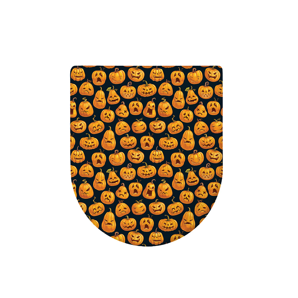 Halloween Pumpkin Jack-O'-Lantern Print Toilet Lid Cover