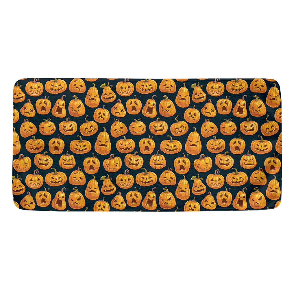Halloween Pumpkin Jack-O'-Lantern Print Towel
