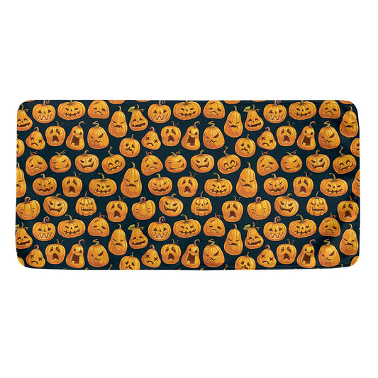 Halloween Pumpkin Jack-O'-Lantern Print Towel