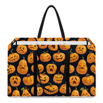 Halloween Pumpkin Jack-O'-Lantern Print Utility Tote Bag