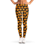 Halloween Pumpkin Jack-O'-Lantern Print Women's Leggings