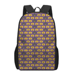 Halloween Pumpkin Pattern Print 17 Inch Backpack