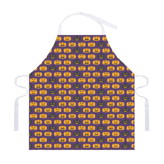 Halloween Pumpkin Pattern Print Adjustable Apron