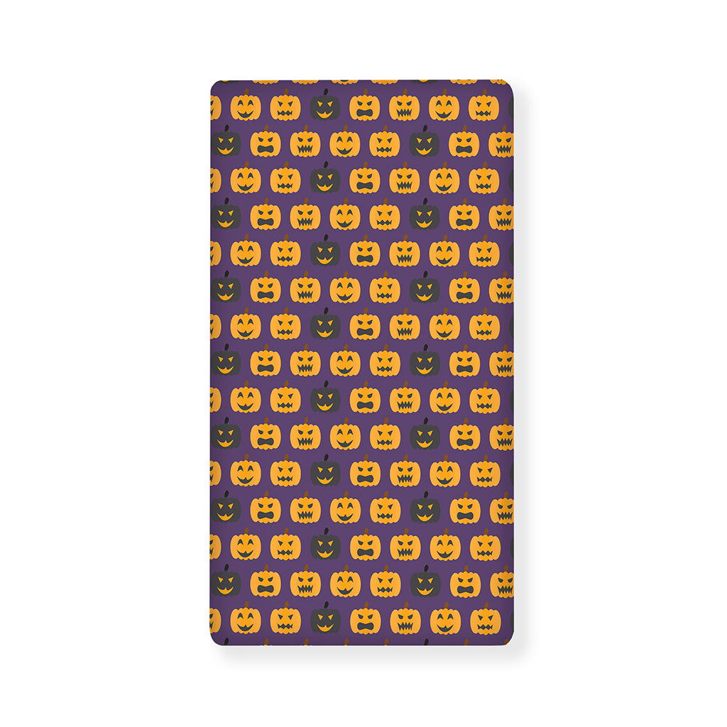 Halloween Pumpkin Pattern Print Baby Crib Sheet
