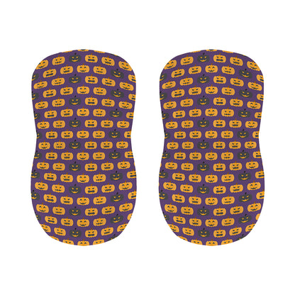 Halloween Pumpkin Pattern Print Bar Stool Covers
