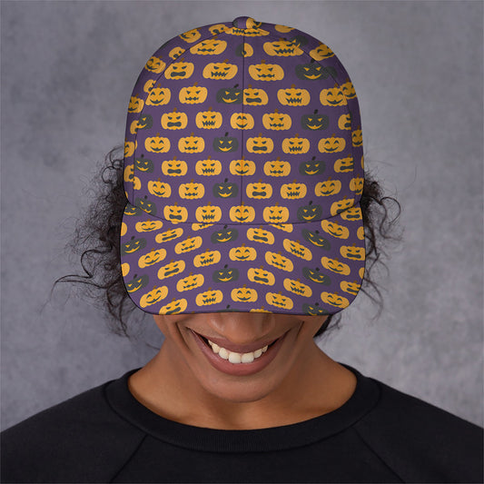 Halloween Pumpkin Pattern Print Baseball Cap