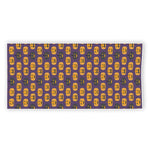 Halloween Pumpkin Pattern Print Beach Towel