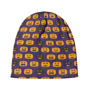 Halloween Pumpkin Pattern Print Beanie