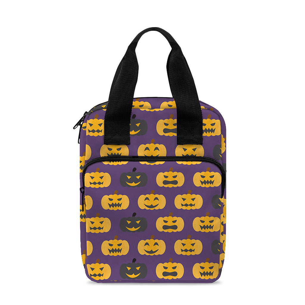 Halloween Pumpkin Pattern Print Bible Tote Bag