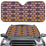 Halloween Pumpkin Pattern Print Car Windshield Sun Shade