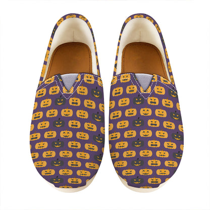 Halloween Pumpkin Pattern Print Casual Shoes