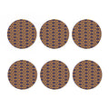 Halloween Pumpkin Pattern Print Coaster Set