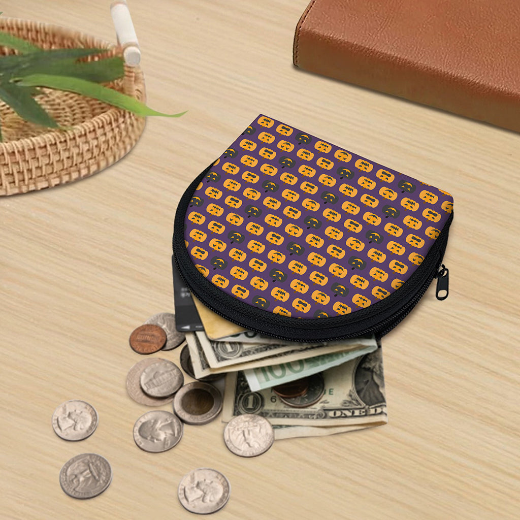 Halloween Pumpkin Pattern Print Coin Purse