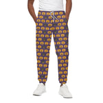 Halloween Pumpkin Pattern Print Cotton Pants