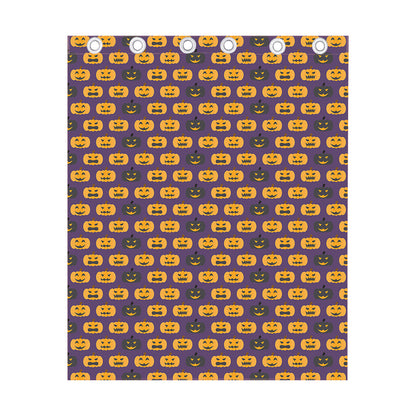 Halloween Pumpkin Pattern Print Curtain