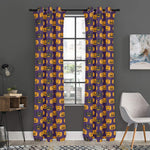 Halloween Pumpkin Pattern Print Curtain