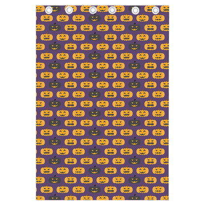 Halloween Pumpkin Pattern Print Curtain