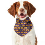 Halloween Pumpkin Pattern Print Dog Bandana