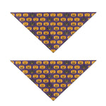 Halloween Pumpkin Pattern Print Dog Bandana