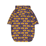 Halloween Pumpkin Pattern Print Dog Zip Up Hoodie