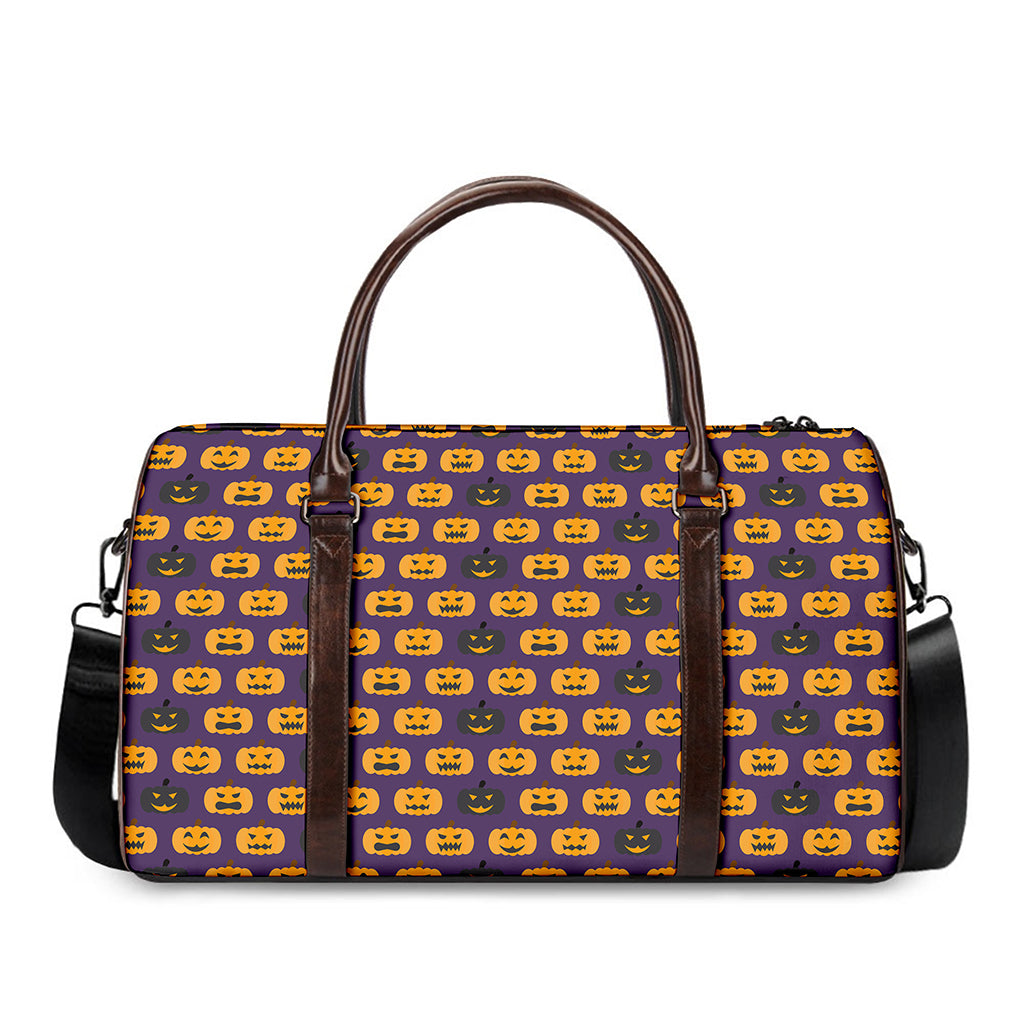 Halloween Pumpkin Pattern Print Duffle Bag