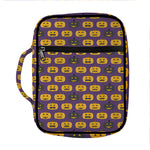 Halloween Pumpkin Pattern Print Front Pocket Bible Bag