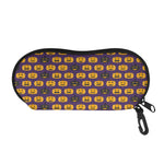 Halloween Pumpkin Pattern Print Glasses Case
