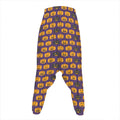 Halloween Pumpkin Pattern Print Hammer Pants
