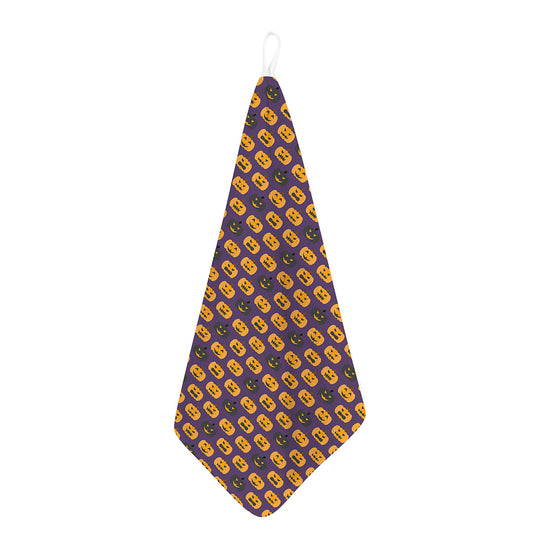 Halloween Pumpkin Pattern Print Hand Towel
