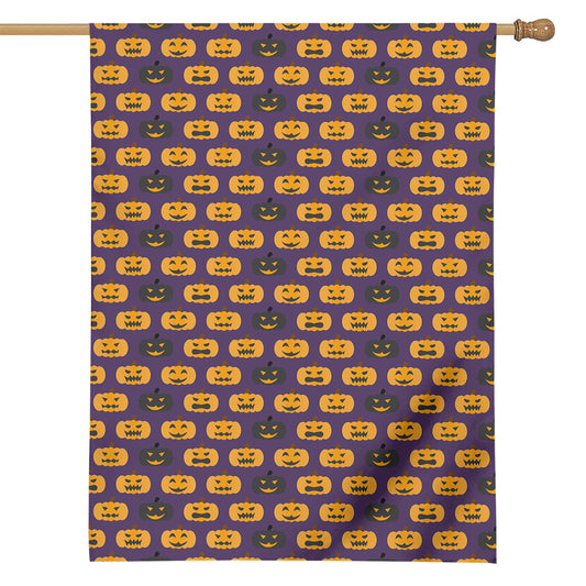 Halloween Pumpkin Pattern Print House Flag