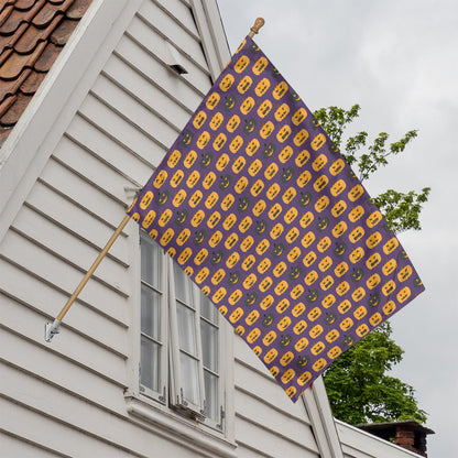 Halloween Pumpkin Pattern Print House Flag