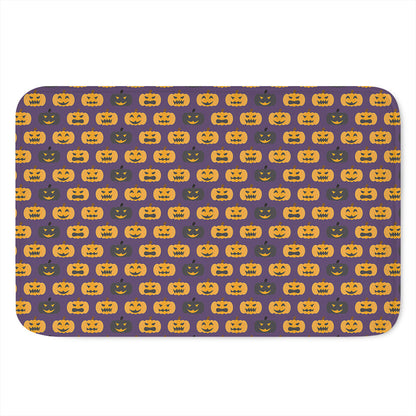Halloween Pumpkin Pattern Print Indoor Door Mat
