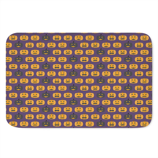 Halloween Pumpkin Pattern Print Indoor Door Mat