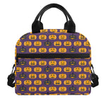 Halloween Pumpkin Pattern Print Insulated Lunch Bag