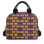 Halloween Pumpkin Pattern Print Insulated Lunch Bag