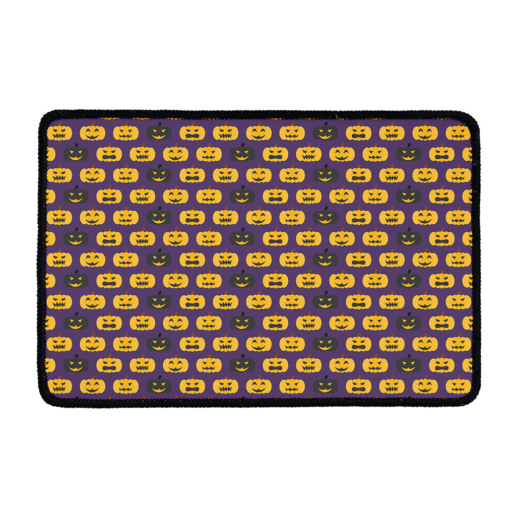 Halloween Pumpkin Pattern Print Kitchen Mat