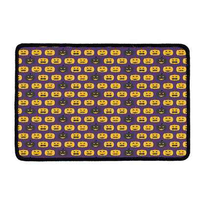 Halloween Pumpkin Pattern Print Kitchen Mat