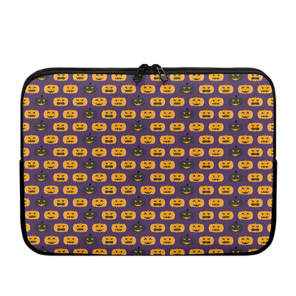 Halloween Pumpkin Pattern Print Laptop Sleeve