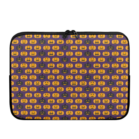 Halloween Pumpkin Pattern Print Laptop Sleeve