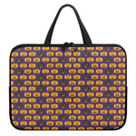 Halloween Pumpkin Pattern Print Laptop Sleeve With Handle