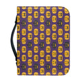 Halloween Pumpkin Pattern Print Leather Bible Cover