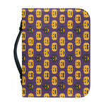 Halloween Pumpkin Pattern Print Leather Bible Cover