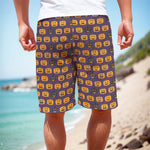 Halloween Pumpkin Pattern Print Men's Cargo Shorts