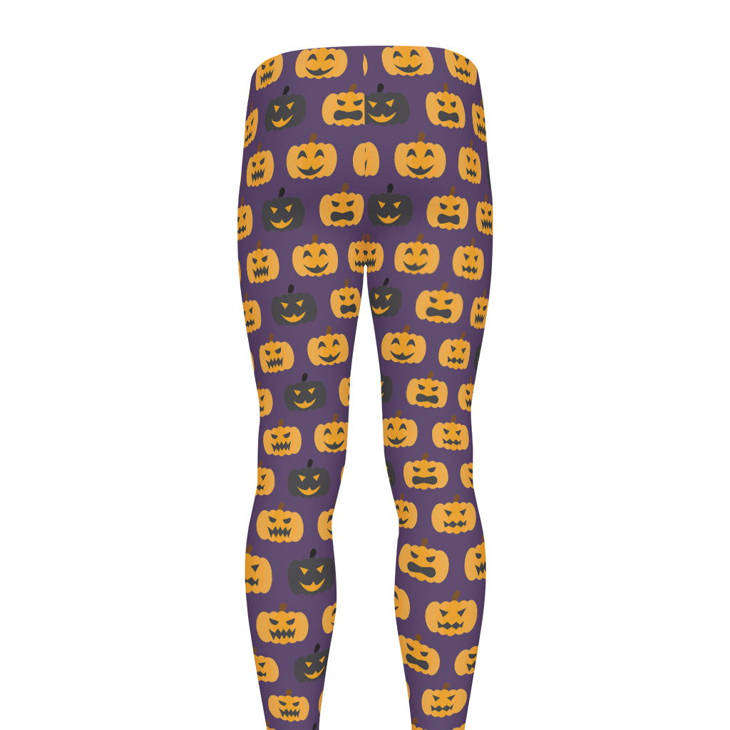 Halloween Pumpkin Pattern Print Men's leggings