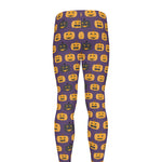 Halloween Pumpkin Pattern Print Men's leggings